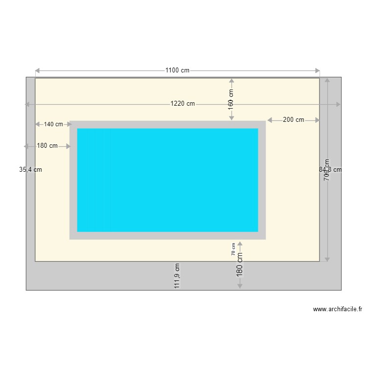 PISCINE V8. Plan de 0 pièce et 0 m2