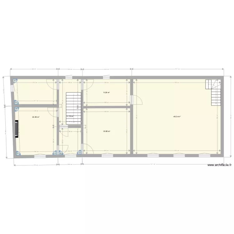 Val&egrave;ne MAISON 2 ER &eacute;tage. Plan de 