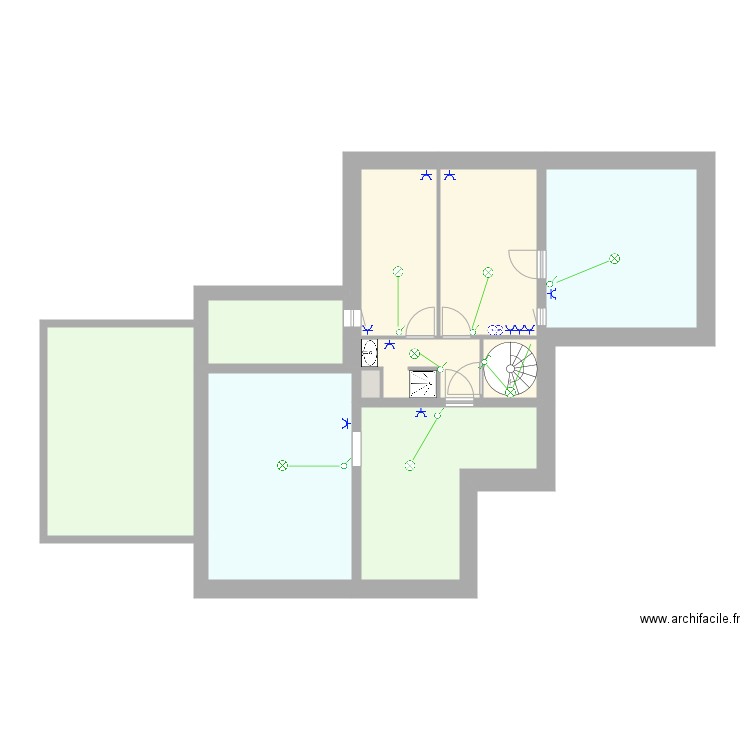 Etage. Plan de 0 pièce et 0 m2