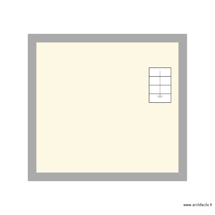 mezzanine. Plan de 1 pièce et 18 m2