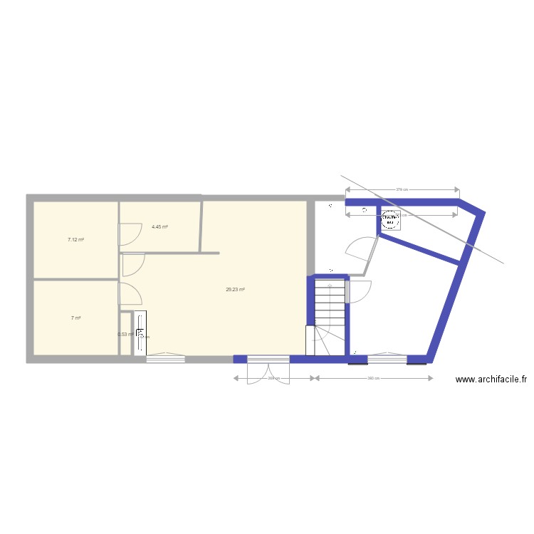 lacanau original agrandi 16 07 2018 cotes et evacuation. Plan de 0 pièce et 0 m2