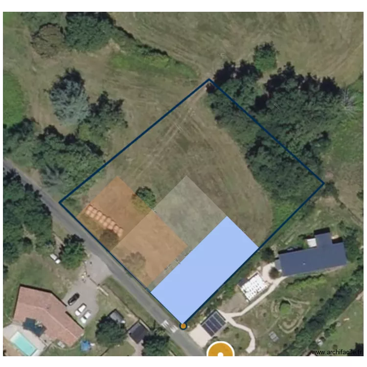 Terrain 977 Baratout. Plan de 