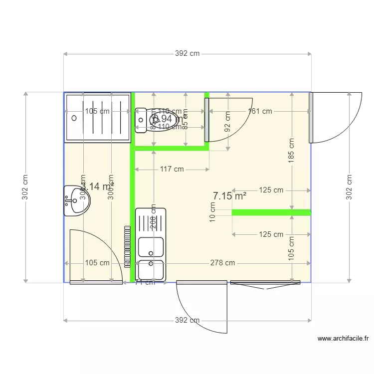 sdb MARIANNE . Plan de sdb MARIANNE . Plan de