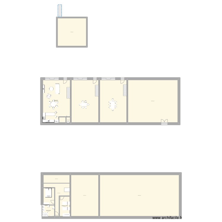 etable plan 1. Plan de 13 pièces et 560 m2