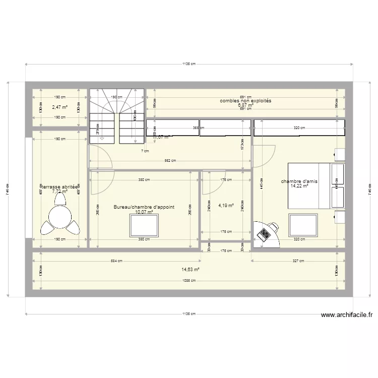 Aménagement étage au 10 nov 2021 V4. Plan de Aménagement étage au 10 nov 2021 V4. Plan de