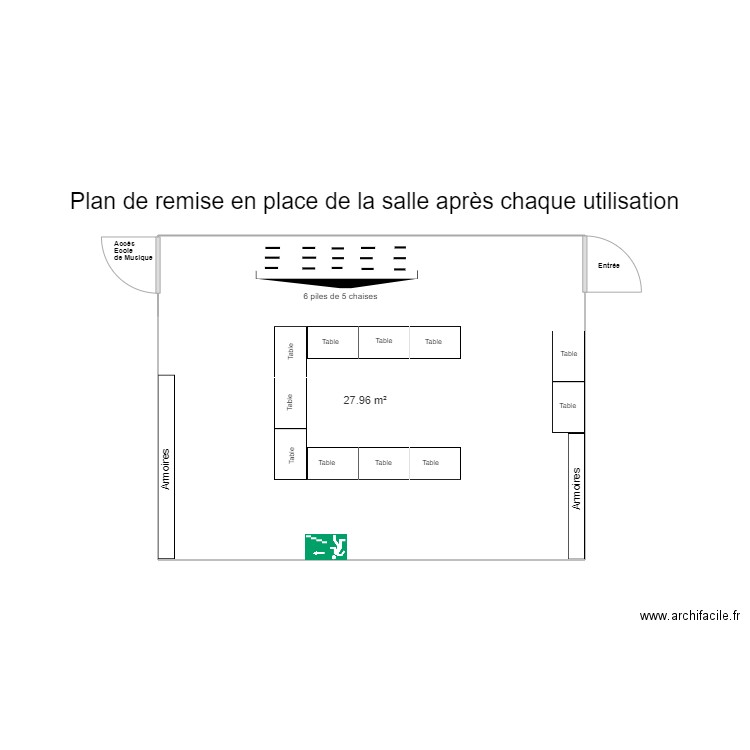 PETITE SALLE DE LA MTL. Plan de 0 pièce et 0 m2