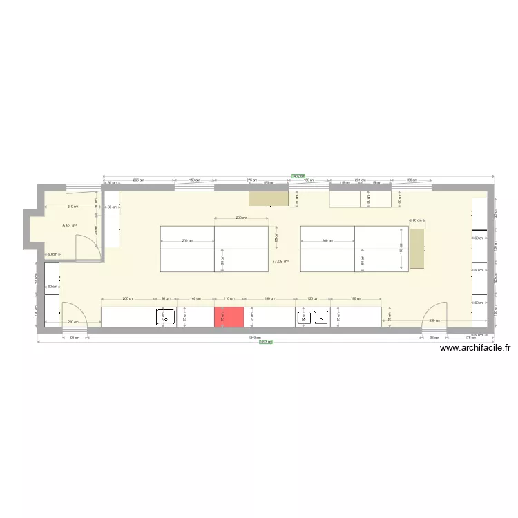 P203 actuelle. Plan de P203 actuelle. Plan de