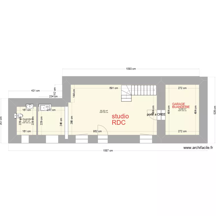 caurel gite. Plan de 