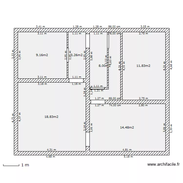 1er etage. Plan de 1er etage. Plan de
