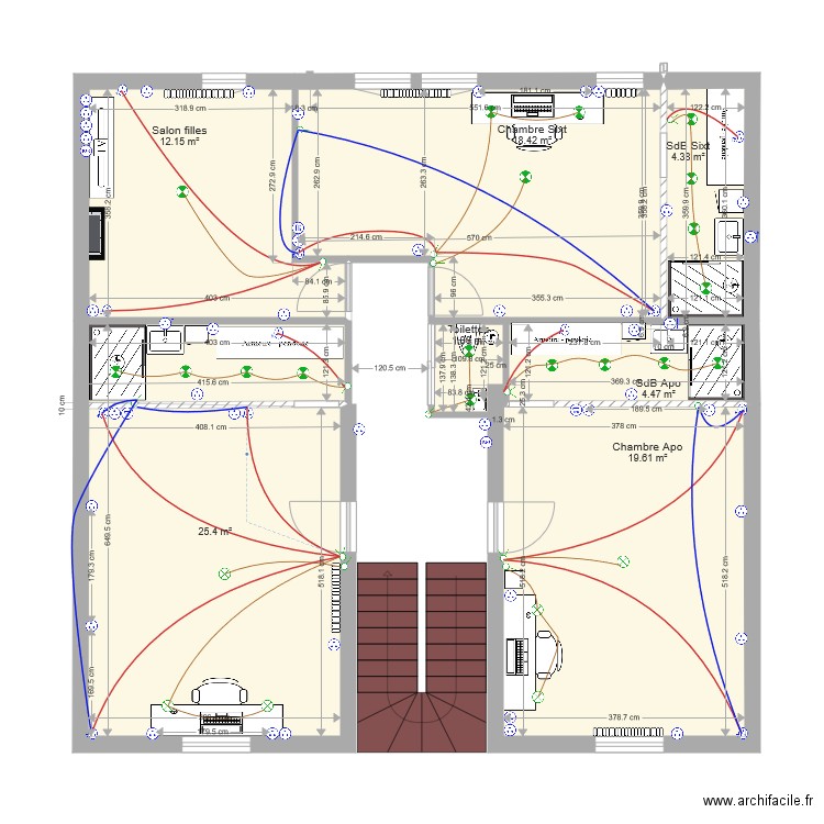 2ème étage V21 nov 18. Plan de 0 pièce et 0 m2