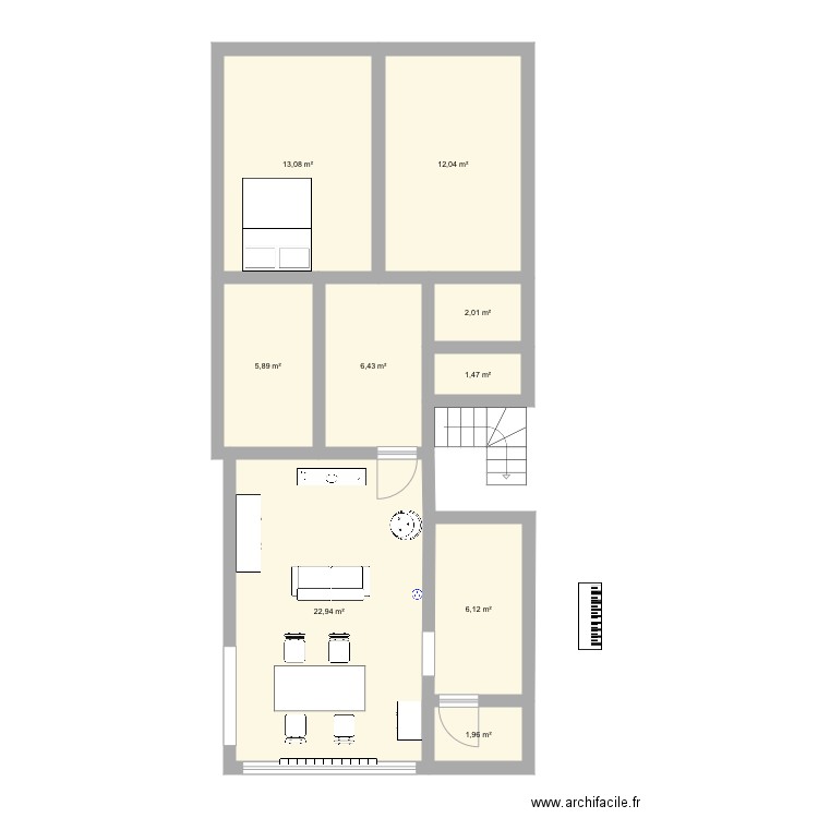 Appartement . Plan de 0 pièce et 0 m2