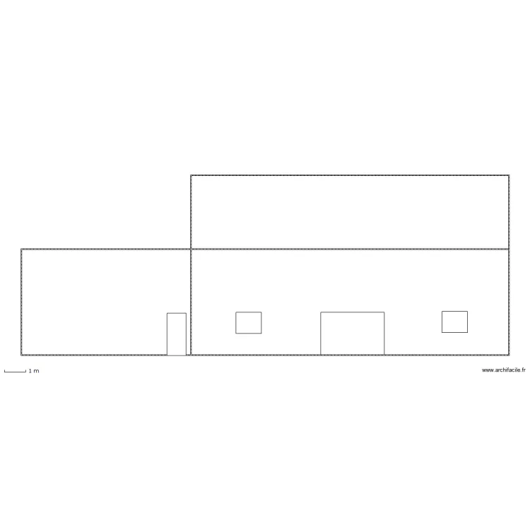 Facade-est-stjust. Plan de 