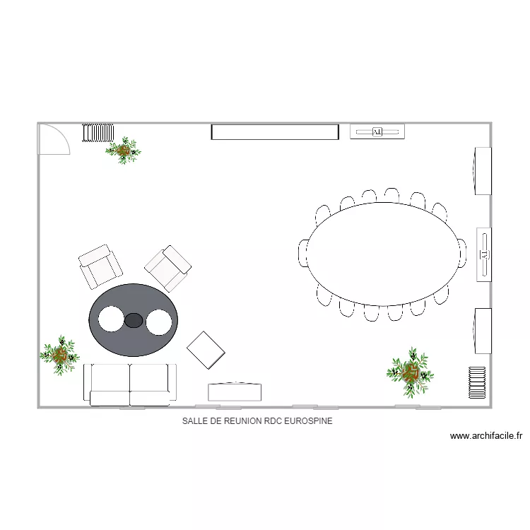 salle de r&eacute;union plan 2. Plan de 