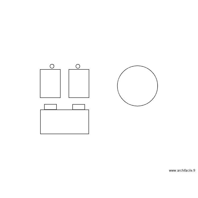 meuble sdb. Plan de 0 pièce et 0 m2