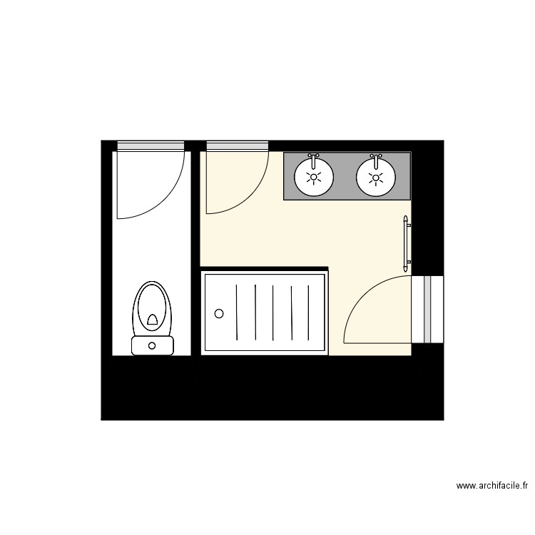 CORRADO 2eme ETAGE SDB PROJET 2. Plan de 0 pièce et 0 m2