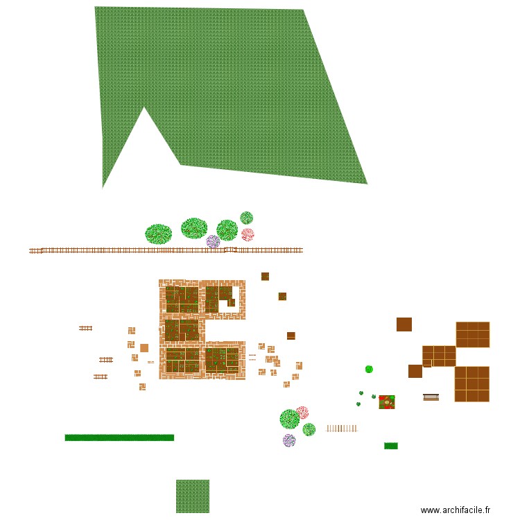 Plan jardin. Plan de 0 pièce et 0 m2