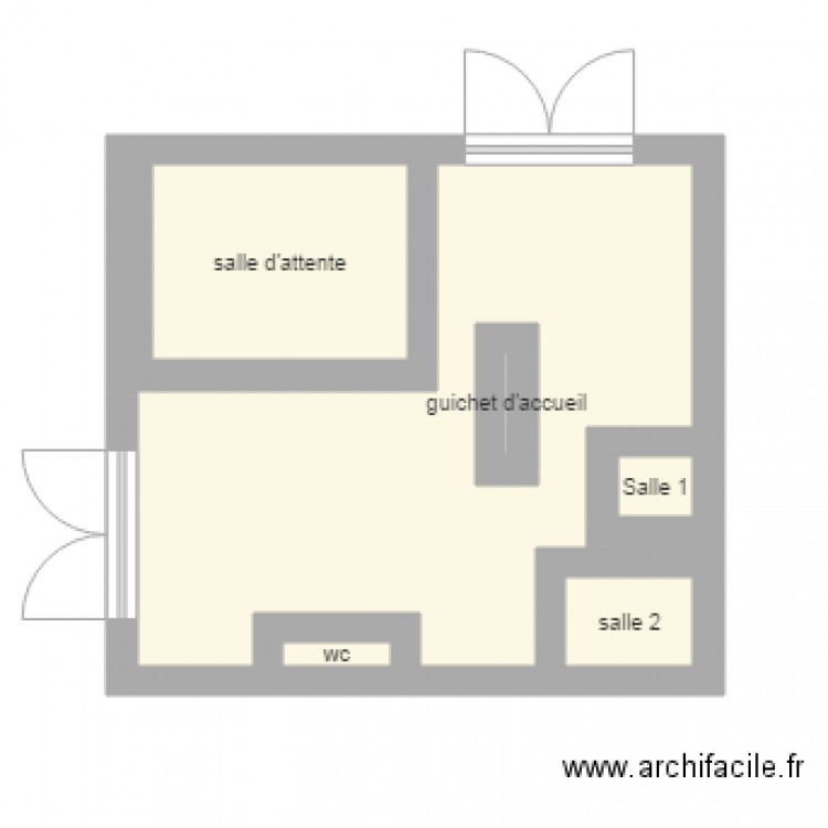plan clinique sarrus etage 5 porte E. Plan de 0 pièce et 0 m2