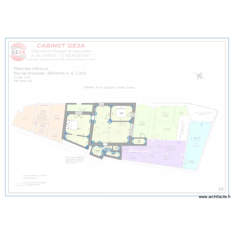 CAMPO BAS DE VILLA EN T3. Plan de 