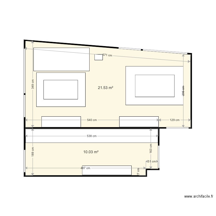 SALON COMEDOR COCINA PISO SANT JOSEP. Plan de 0 pièce et 0 m2