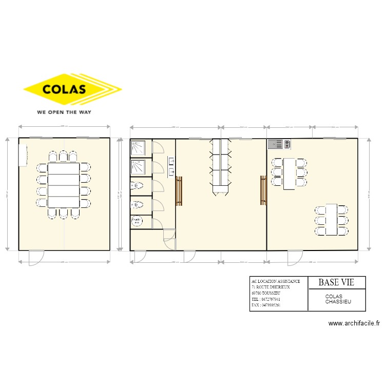 COLAS CHASSIEU. Plan de 0 pièce et 0 m2