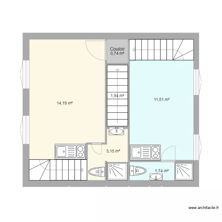 SAINT OUEN ETAGE 2. Plan de 
