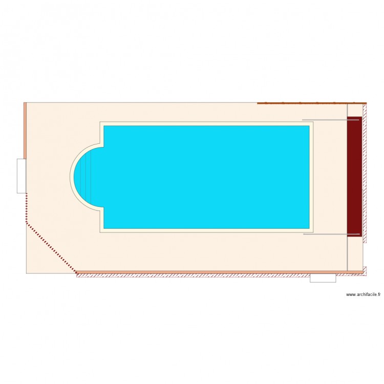 Piscine future 2 volet ouvert . Plan de 0 pièce et 0 m2