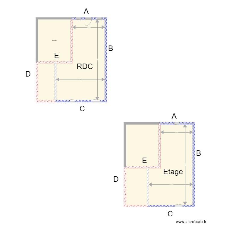 vernier. Plan de 0 pièce et 0 m2