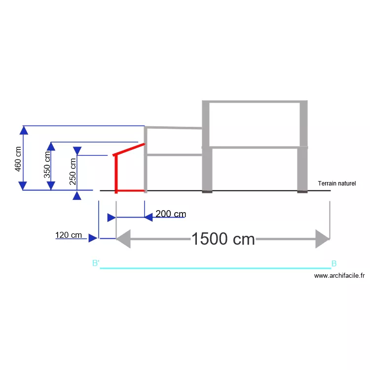 PLAN DE COUPE DP3 n 2. Plan de 