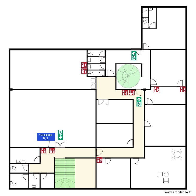 etage 1. Plan de 0 pièce et 0 m2