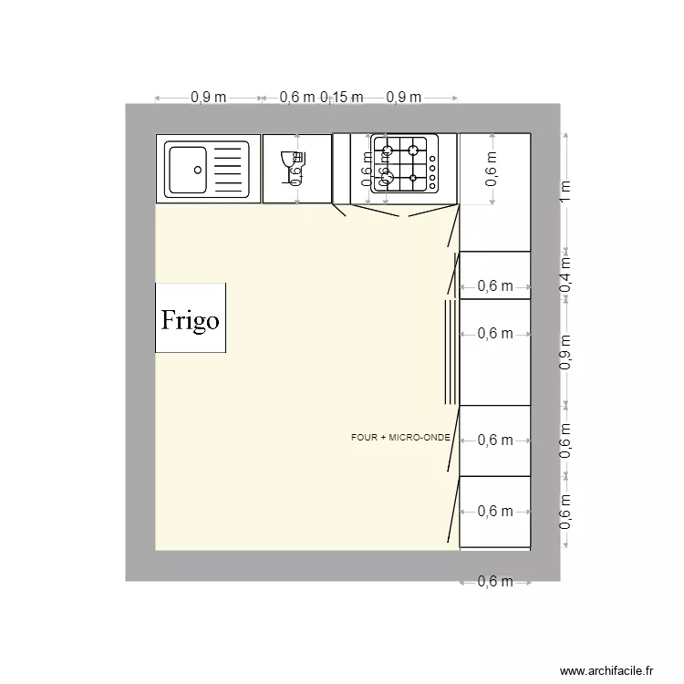 Cuisine Maroc. Plan de 