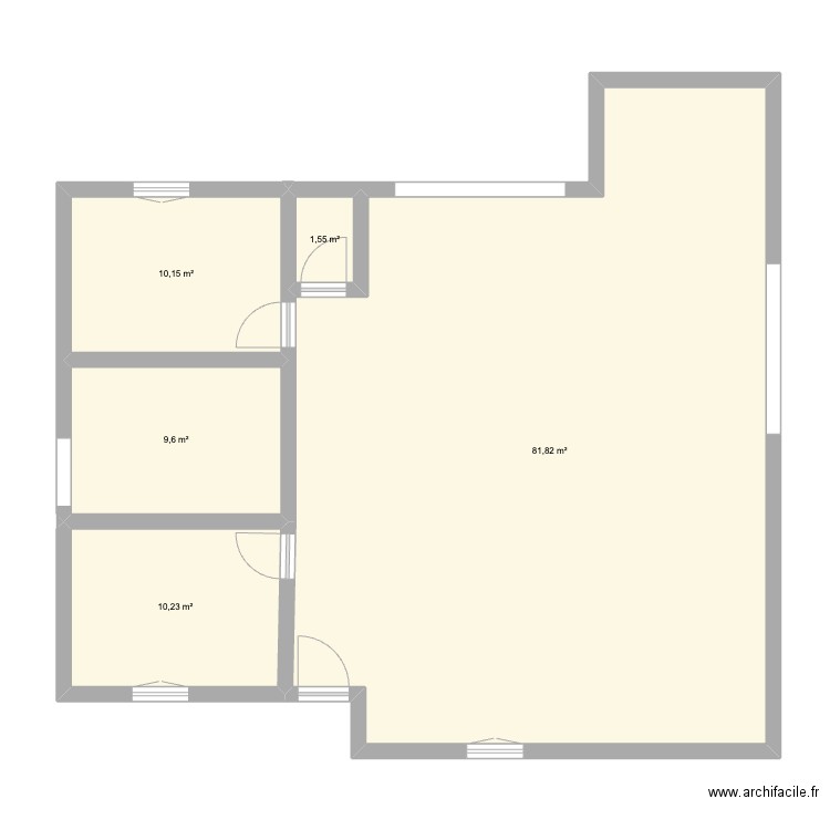 test1. Plan de 5 pièces et 113 m2