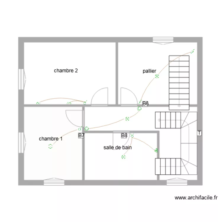 logement 4 1er Etage Eclairage. Plan de logement 4 1er Etage Eclairage. Plan de
