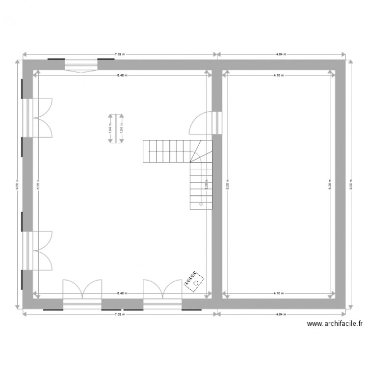 rdc. Plan de 0 pièce et 0 m2