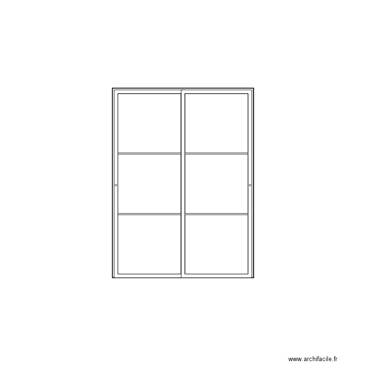 Porte fenêtre lodge. Plan de 0 pièce et 0 m2