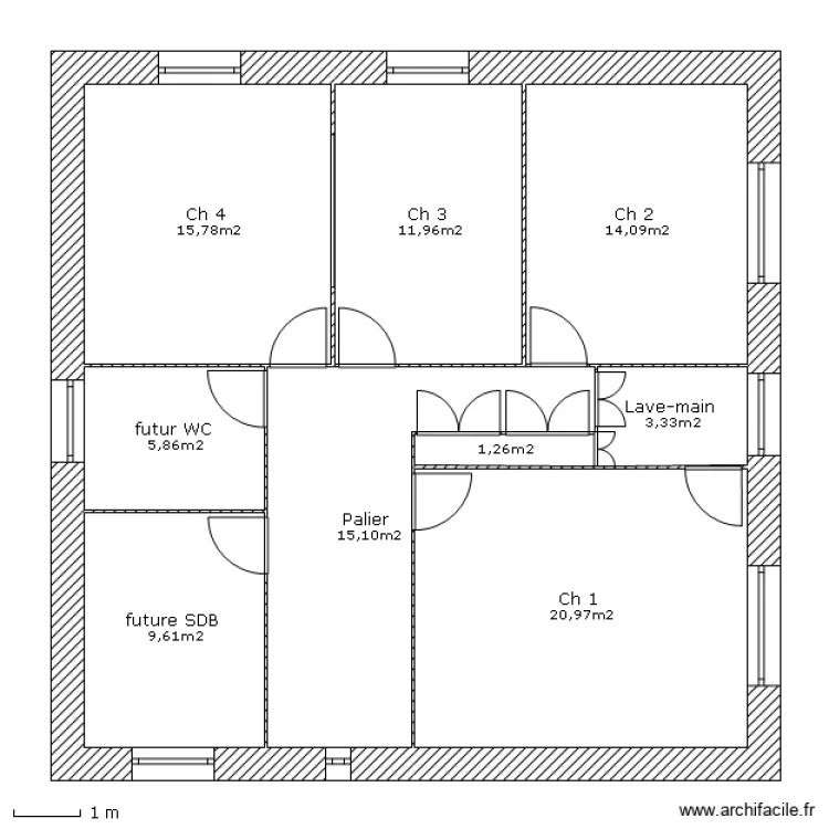 Le haut avec surfaces. Plan de 