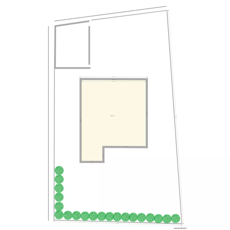 maison murs et terrain. Plan de maison murs et terrain. Plan de