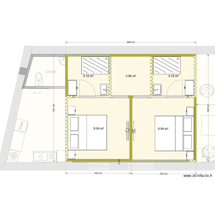 annexe gîte v5. Plan de 0 pièce et 0 m2