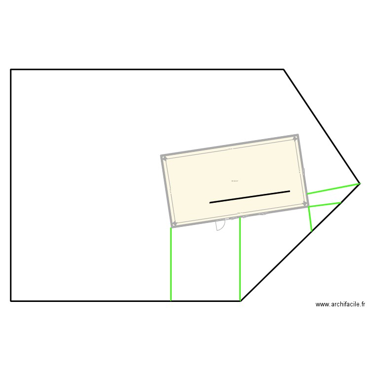 Parcelle 928 et Villa positionnée. Plan de 0 pièce et 0 m2