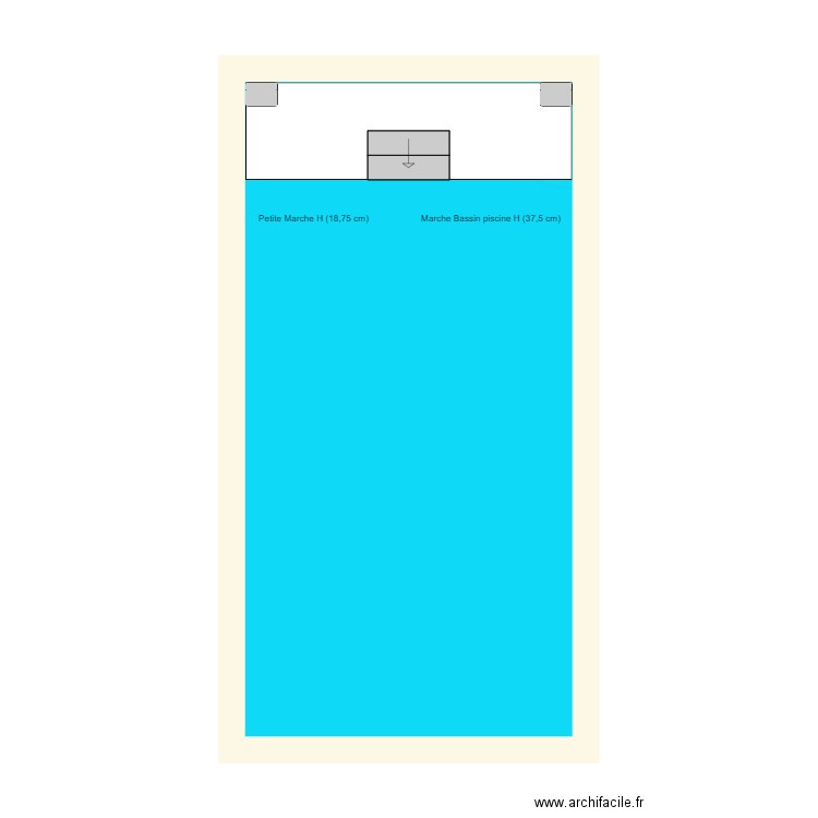 Piscine marche. Plan de 0 pièce et 0 m2