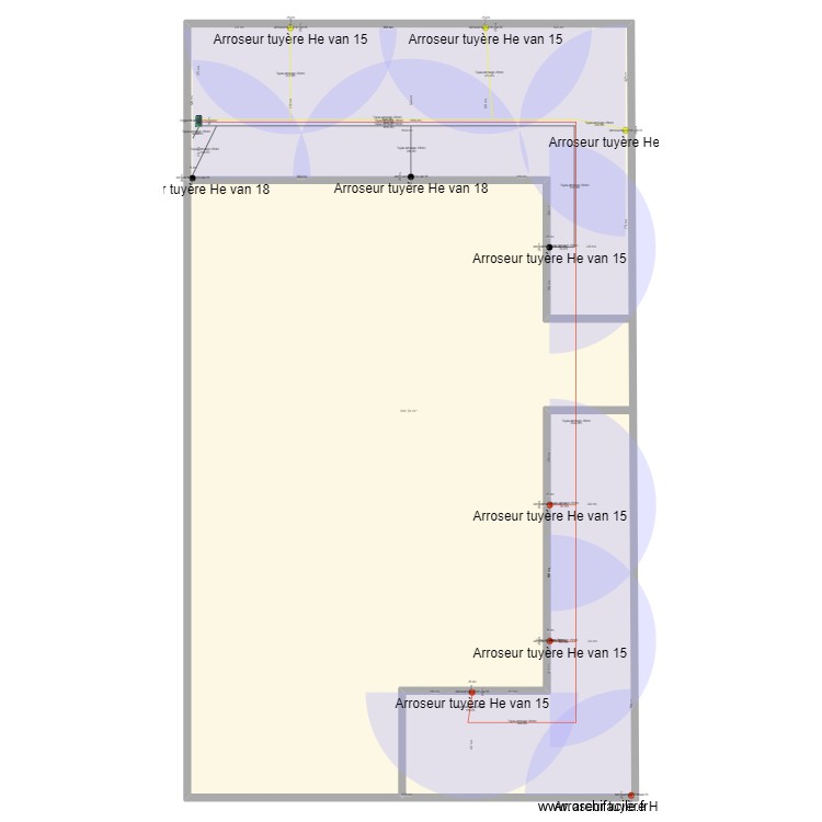 saintry. Plan de 1 pièce et 593 m2