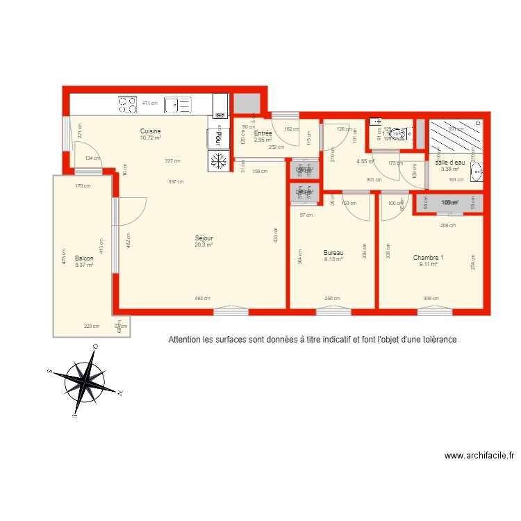 BI 5690 côté. Plan de 0 pièce et 0 m2