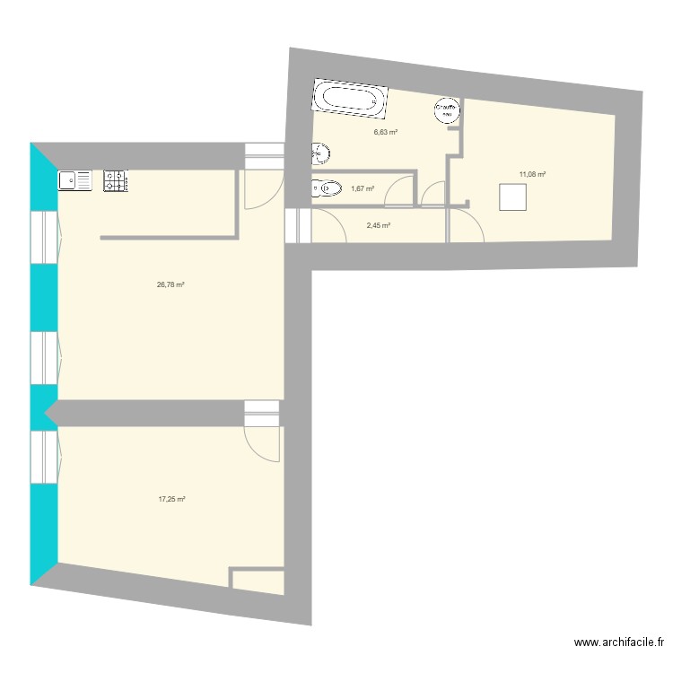 Appart jim1. Plan de 0 pièce et 0 m2