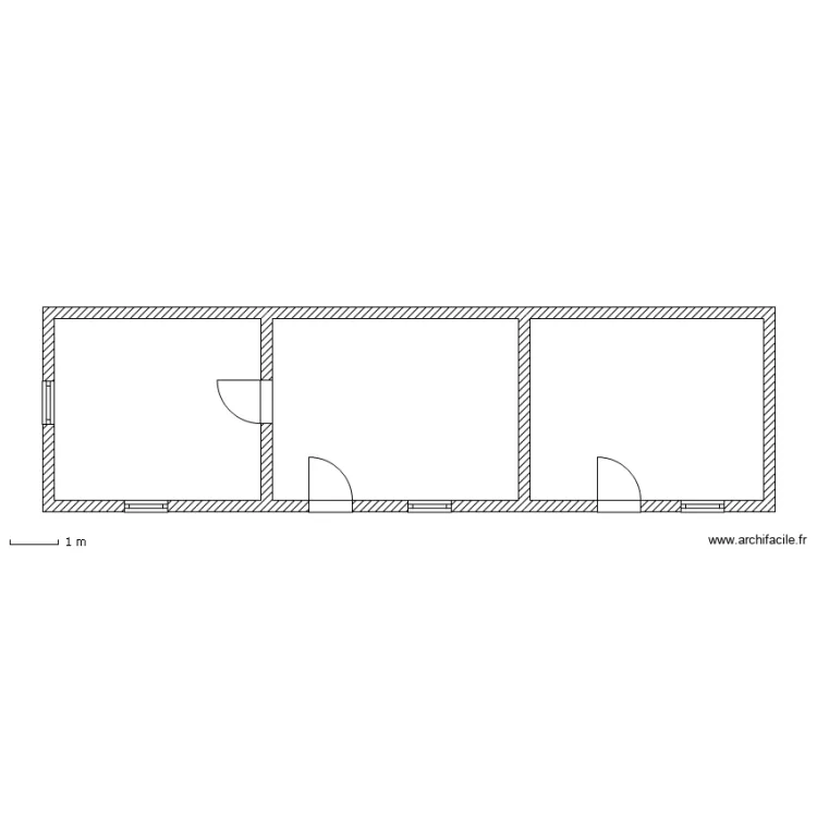 tudor existant. Plan de 