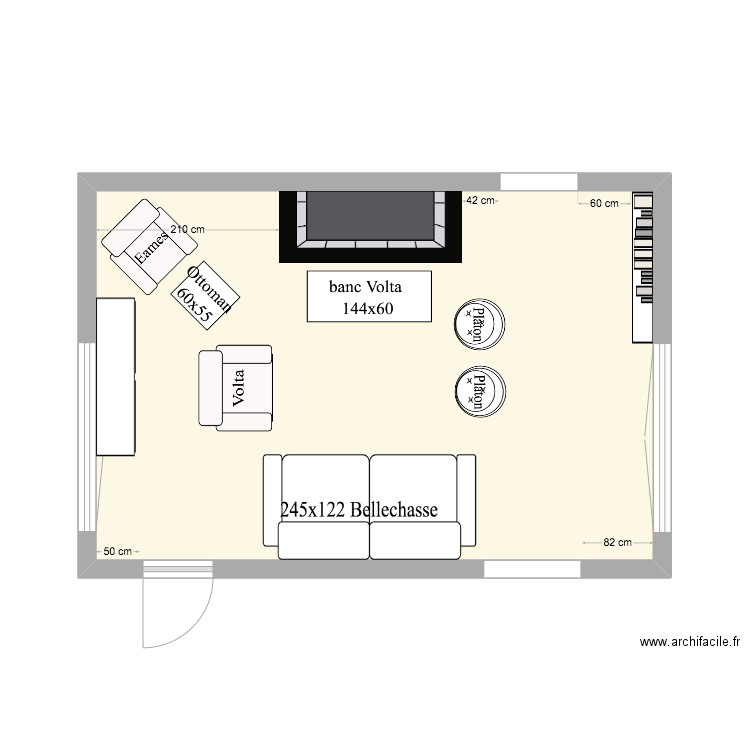 Salon Grands Coins . Plan de 0 pièce et 0 m2