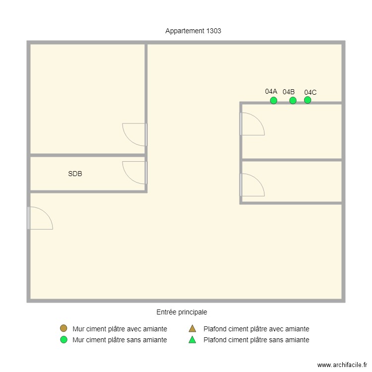 Appartement 1303 LASALLE . Plan de 0 pièce et 0 m2