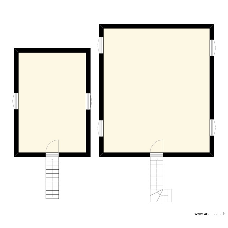 Gurgormez Numas... Plan de 2 pièces et 77 m2