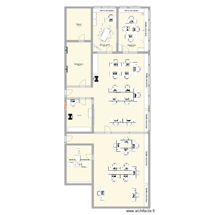 Bureau IT v4. Plan de 0 pièce et 0 m2