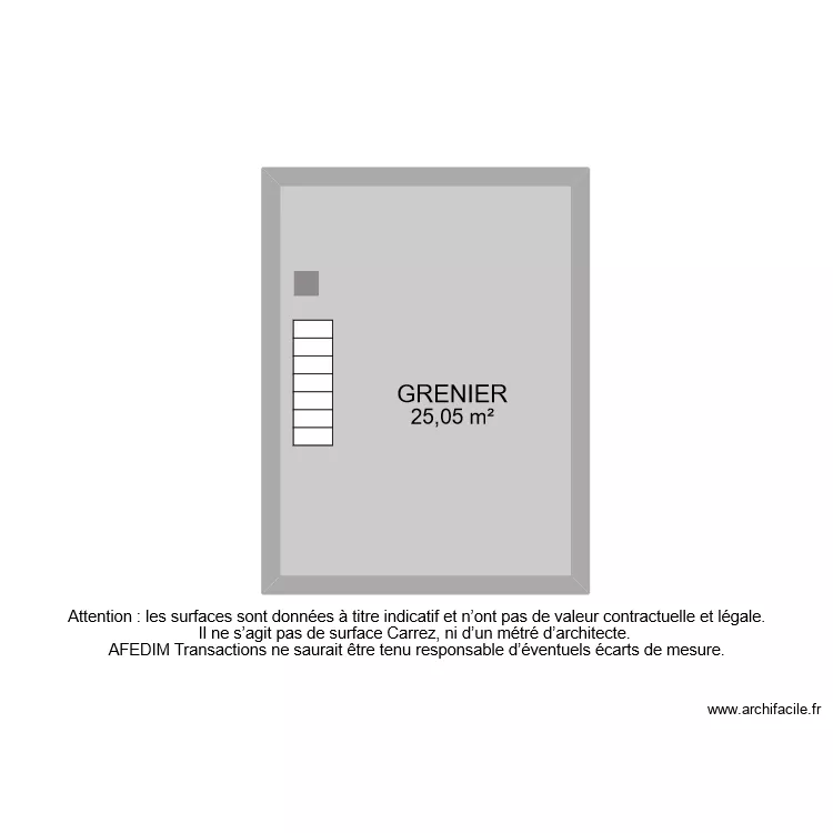 BI 8911 GRENIER. Plan de 