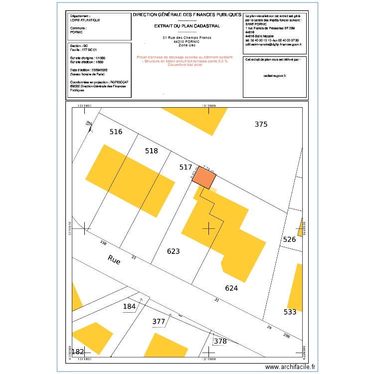 Plan Ref SCI MITIROL. Plan de 0 pièce et 0 m2