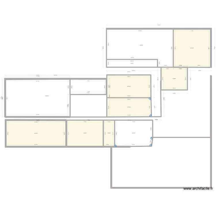 Batiment sous traitance. Plan de 